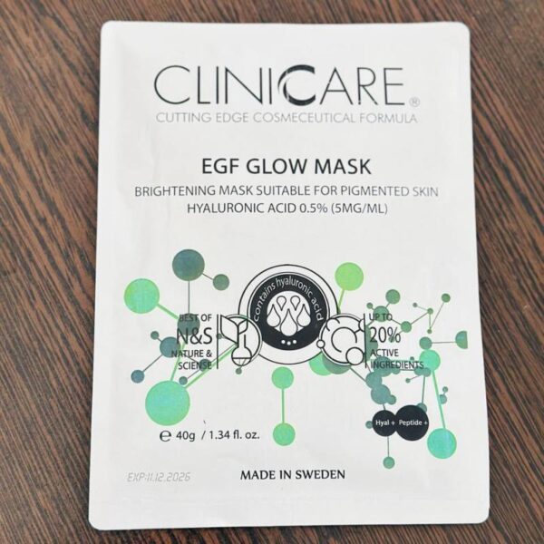 ماسک ورقه‌ای گلو (Glow) کلینیکر Clinicare - تصویر 3
