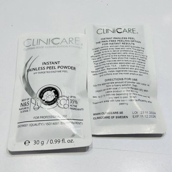 سمپل پیلینگ آنزیمی کلینیکر سوئد ۳۰ گرم CLINICARE - تصویر 8