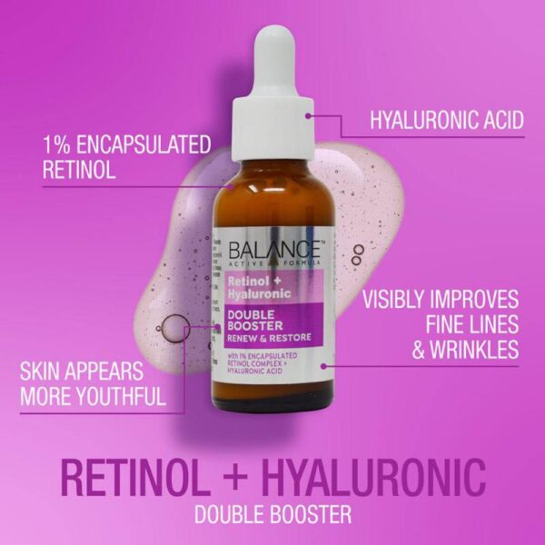سرم دابل بوستر رتینول 1% و هیالورونیک اسید بالانس (Balance Retinol 1% + Hyaluronic Acid) - تصویر 2