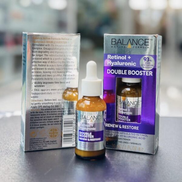 سرم دابل بوستر رتینول 1% و هیالورونیک اسید بالانس (Balance Retinol 1% + Hyaluronic Acid) - تصویر 4