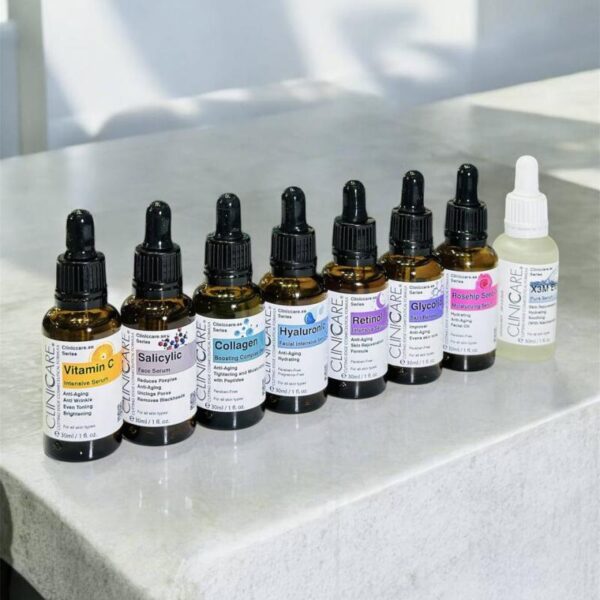 سرم های درمانی برند کلینیکر سوئد در 8 مدل CLINICARE Serum