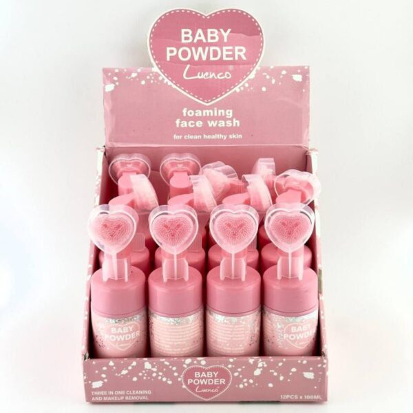فوم براش‌دار قلبی مدل Baby Powder