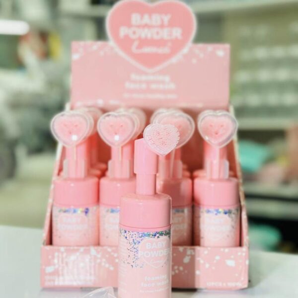 فوم براش‌دار قلبی مدل Baby Powder - تصویر 4