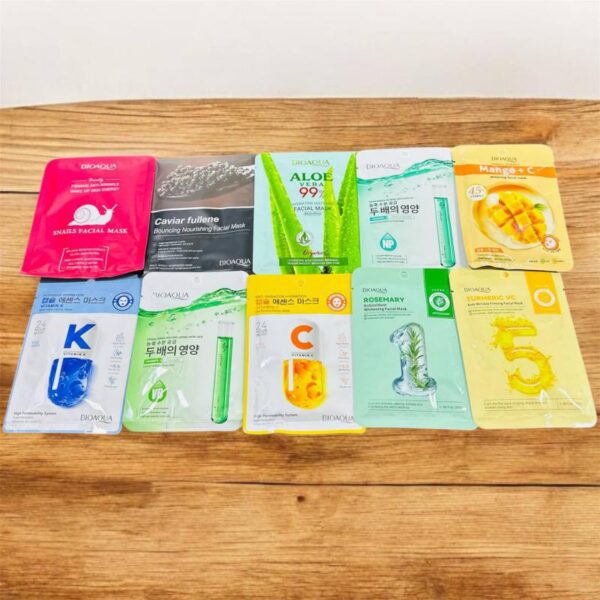 ماسک‌های ورقه‌ای بیواکوا (BIOAQUA) 10 مدل - تصویر 3
