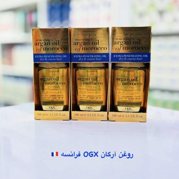 روغن آرگان او جی ایکس مدل Extra OGX ضد وز و موخوره - تصویر 2